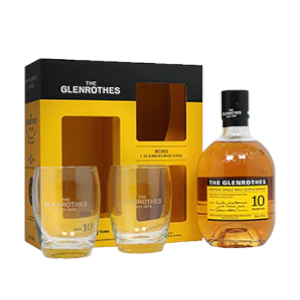 Whisky Glenrothes 10 YO 40% 700 ml + 2 szklanki
