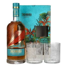 Rum Takamaka Zepis Kreol + 2 szklanki 43% 700 ml