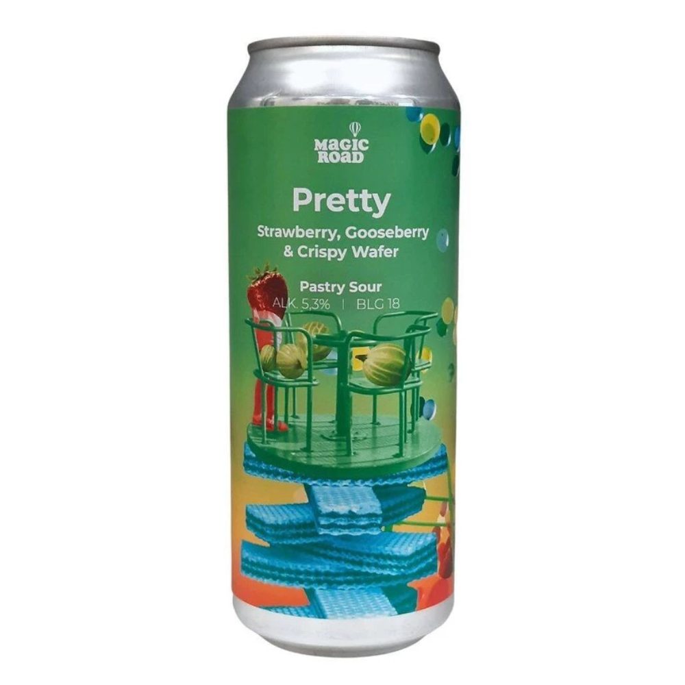 Piwo Pretty Strawberry, Gooseberry & Crispy Wafer 5,3% 500 ml