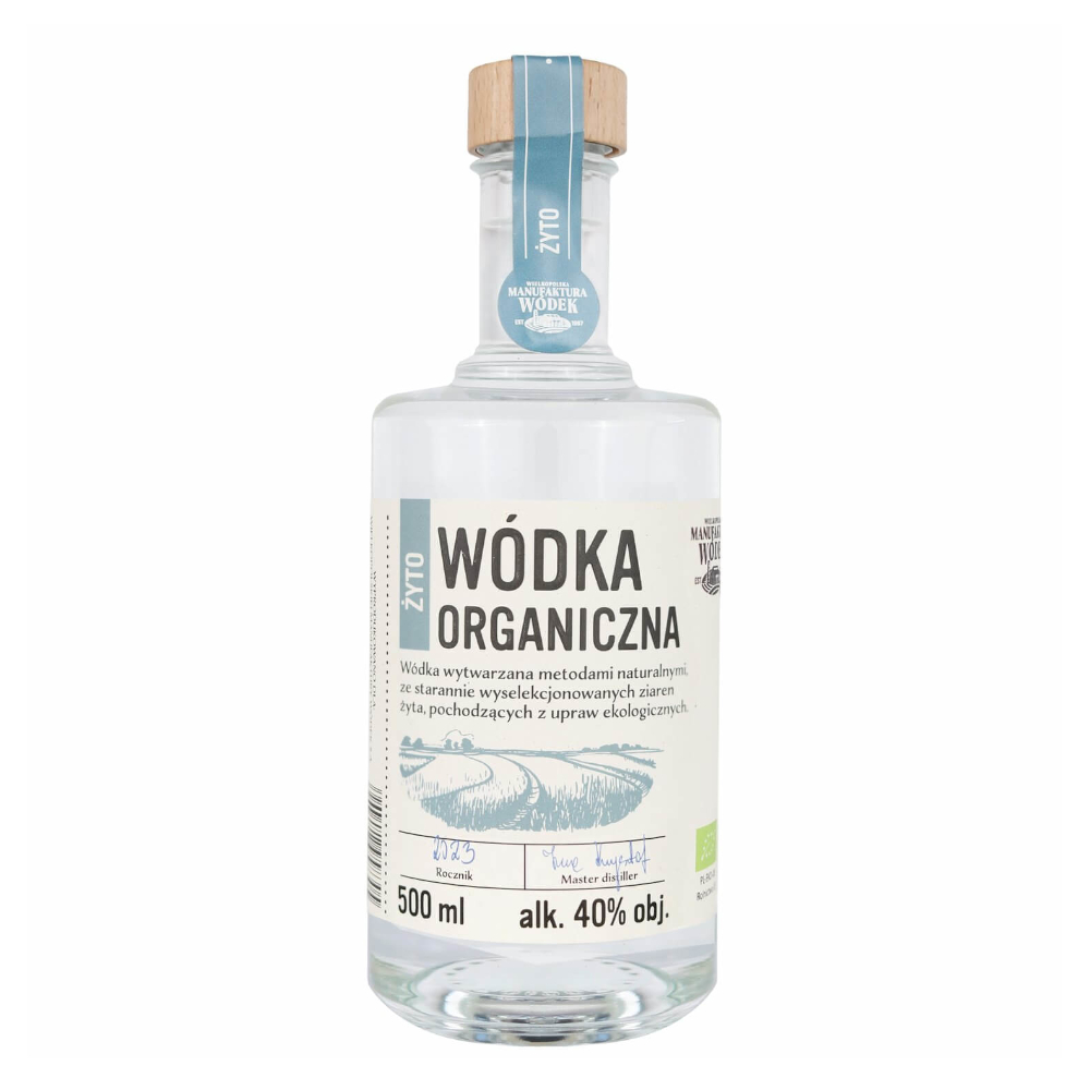 Wódka Organiczna Żyto Wielkopolska Manufaktura Wódek 40% 500 ml