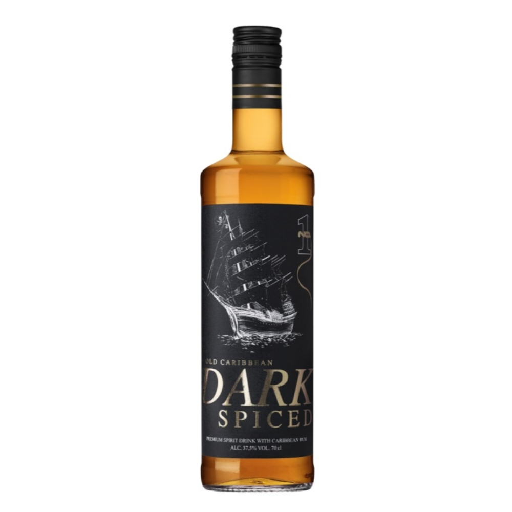 Rum No.1 Old Caribbean Spiced Dark Rum 35% 1000 ml