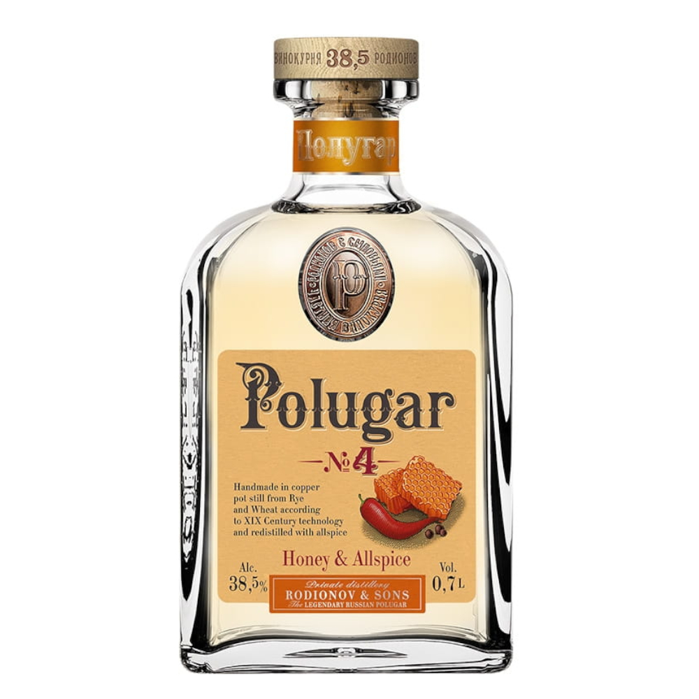 Wódka Polugar Nr. 4 Miód i Ziele Angielskie 38,5% 700 ml