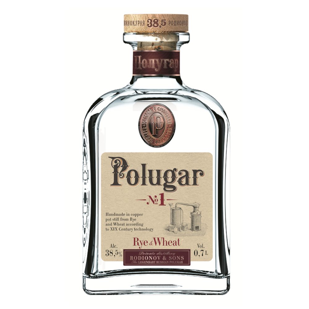Wódka Polugar Nr.1 Żyto i Pszenica 38,5% 100 ml