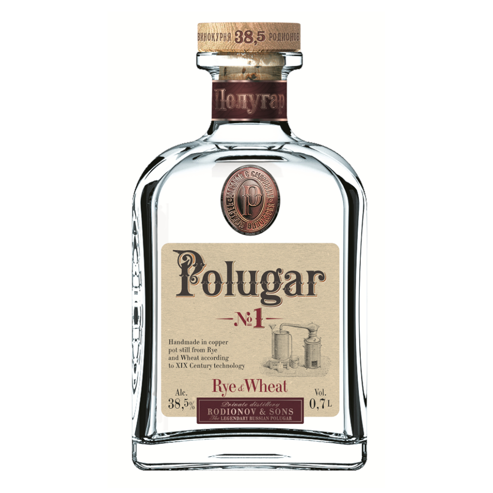 Wódka Polugar Nr.1 Żyto i Pszenica 38,5% 100 ml