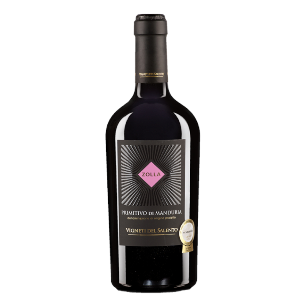 Wino Zolla Primitivo Di Manduria Doc Riserva 2019 14% czerwone wytrawne 750 ml