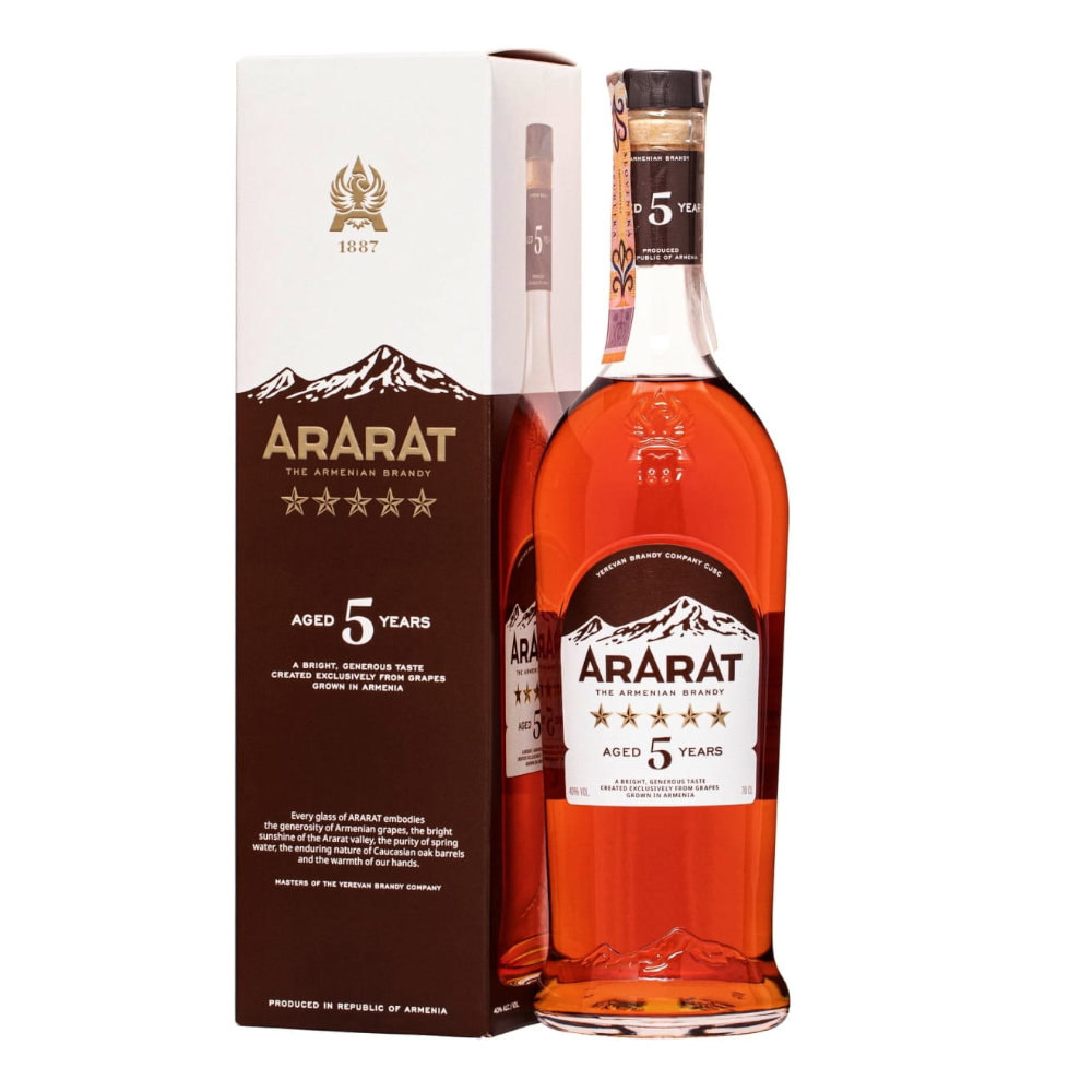 Brandy Ararat 5 40% 700 ml kartonik