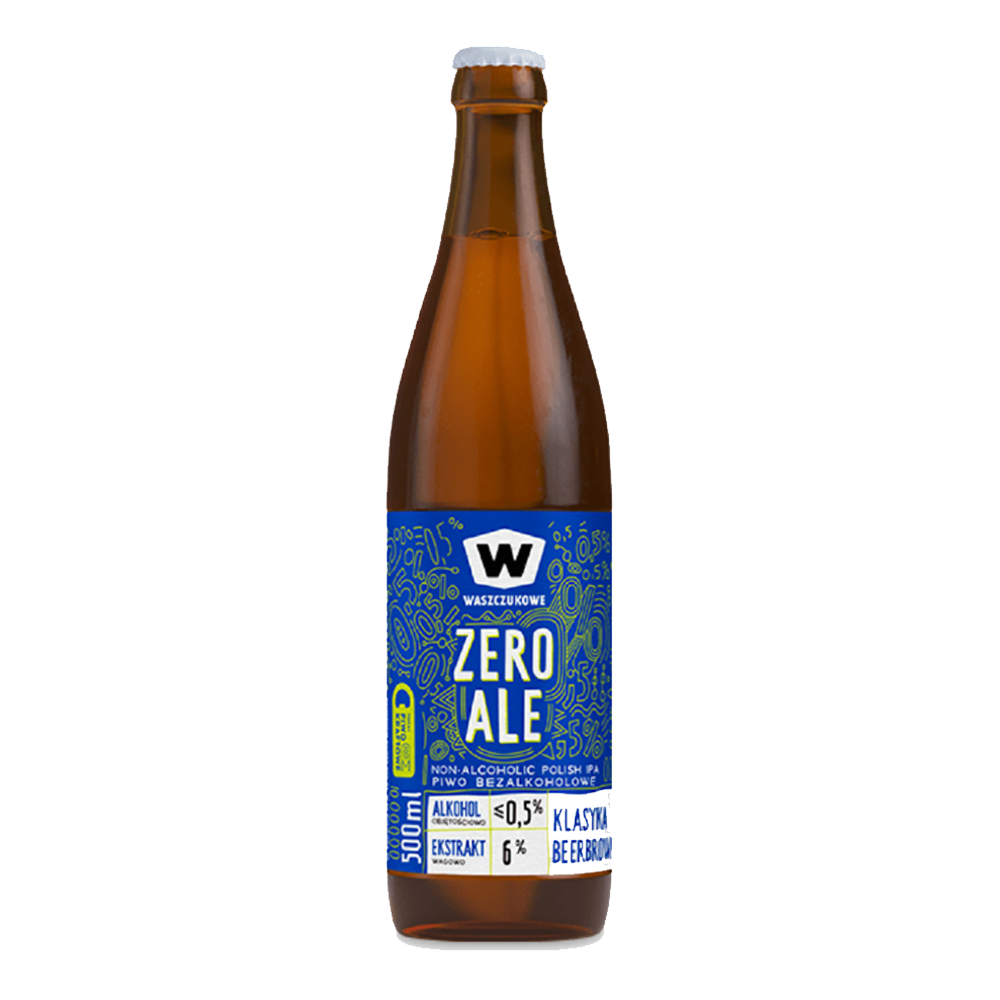 Piwo Waszczukowe Zero Ale Jasne Bezalkoholowe 0,5% 500 ml