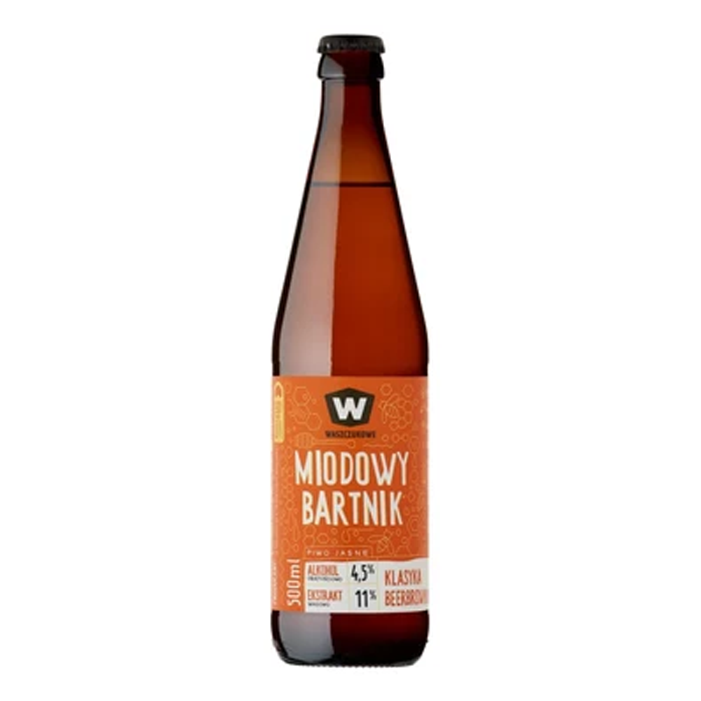 Piwo Waszczukowe Miodowy Bartnik Jasne Z Miodem 4,5% 500 ml