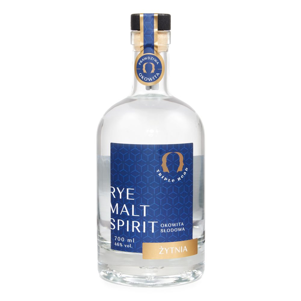 Okowita Słodowa Żytnia Triple Head 46% 700 ml