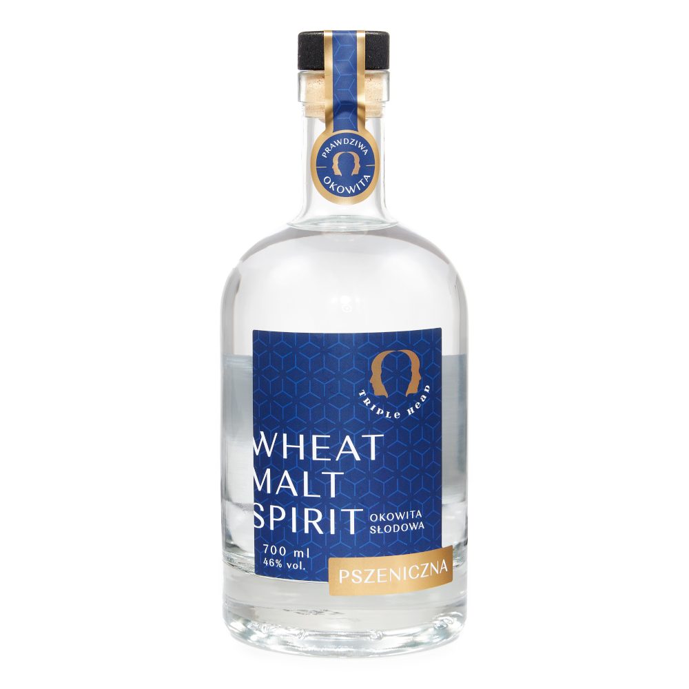 Okowita Pszeniczna Słodowa Triple Head 46% 700 ml
