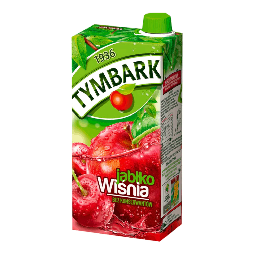 Napój Tymbark Jabłko Wiśnia 1000 ml karton