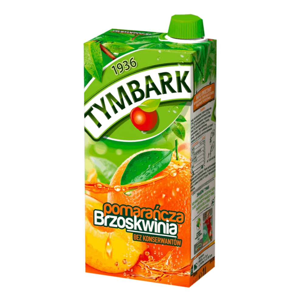 Napój Tymbark Pomarańcza Brzoskwinia 1000 ml karton