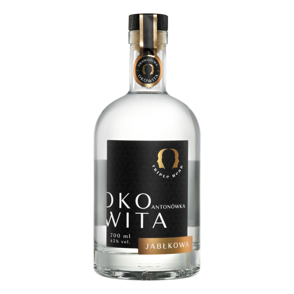 Okowita Jabłkowa Triple Head 43% 700 ml