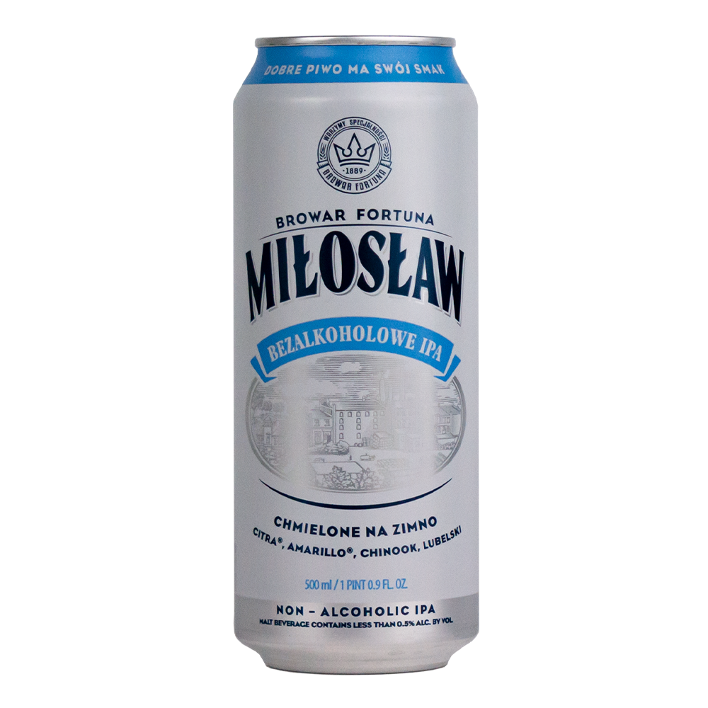 Piwo Miłosław Bezalkoholowe Ipa 0,5% 500 ml puszka