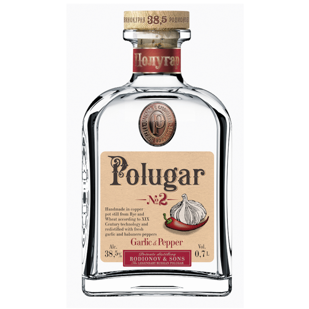 Wódka Polugar Nr.2 Czosnek Piep 38,5% 50 ml