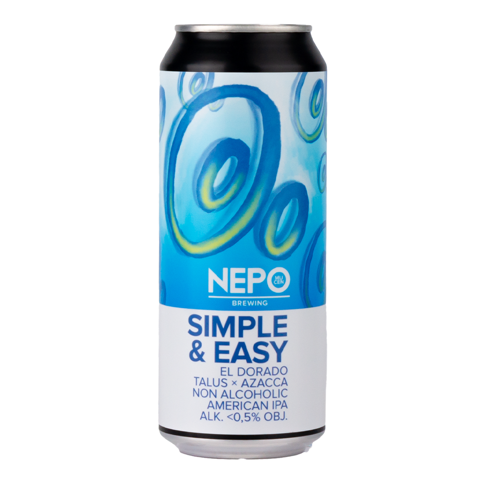 Piwo Nepo Simple & Easy 0,5% 500 ml puszka