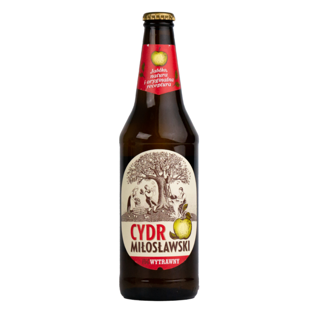 Cydr Miłosław Półwytrawny 4,5% 500 ml