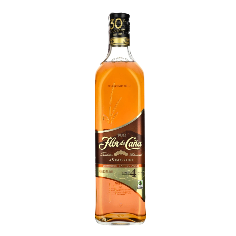 Rum Flor De Cana 4 YO Anejo Oro 40% 750 ml
