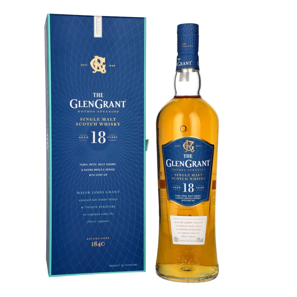Whisky Glen Grant 18 YO 43% 1000 ml kartonik