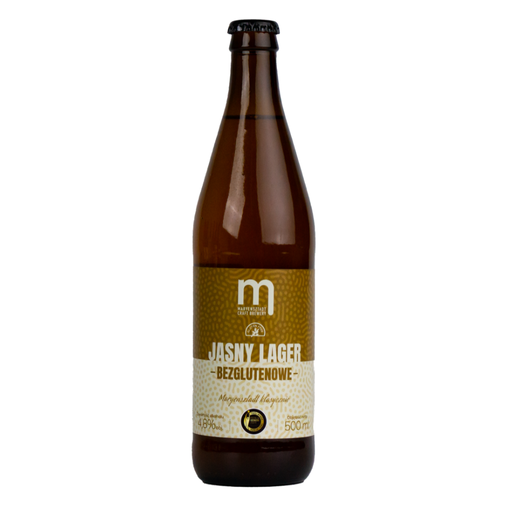 Piwo Maryensztadt Bezglutenowy Jasny Lager 4,8% 500 ml