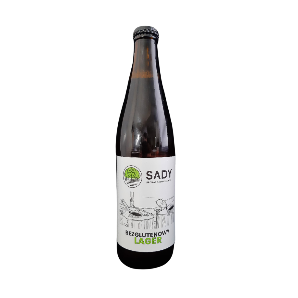 Piwo Sady Bezglutenowy Lager 4,4% 500 ml