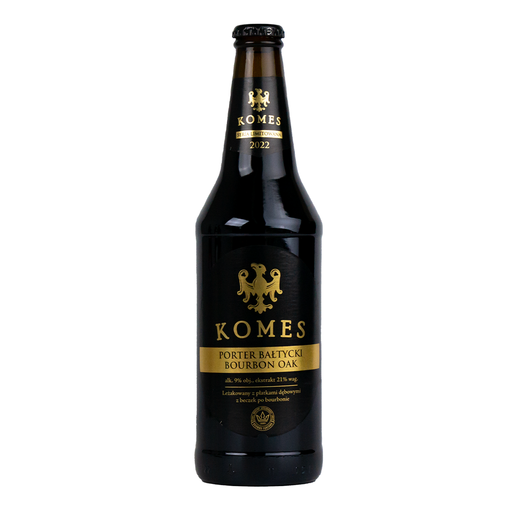 Piwo Komes Porter Bourbon Oak 9% 500 ml
