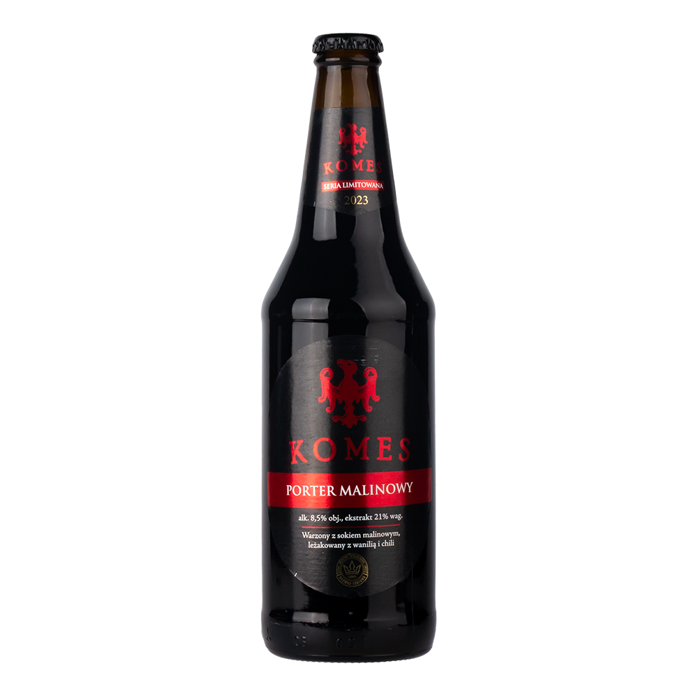 Piwo Komes Porter Malinowy 8,5% 500 ml
