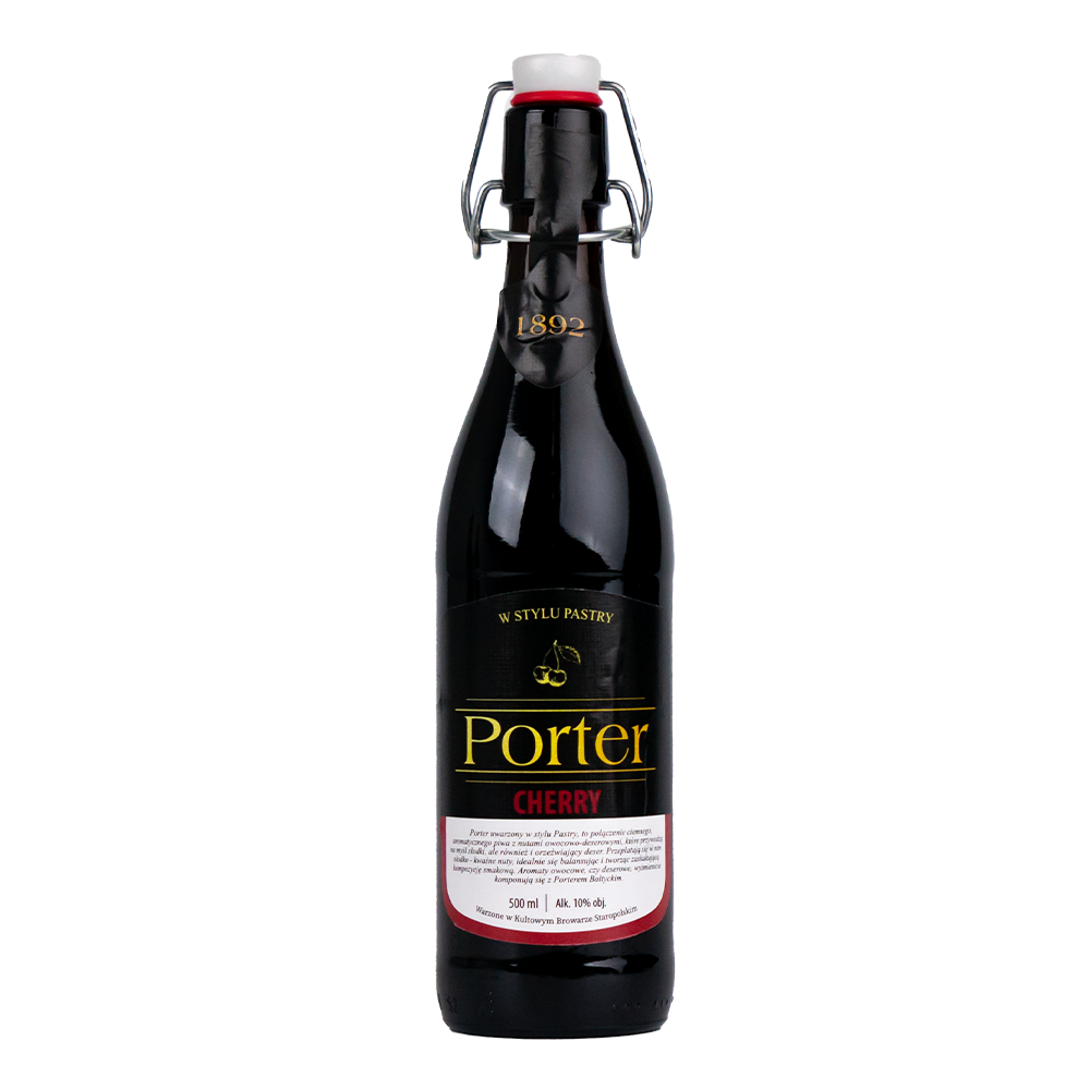 Piwo Staropolski Porter Cherry 10% 500 ml