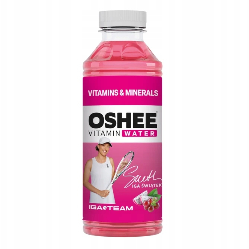 Napój OSHEE Vitamin Water Witaminy & Minerały czerwone winogrona - dragonfruit 555 ml
