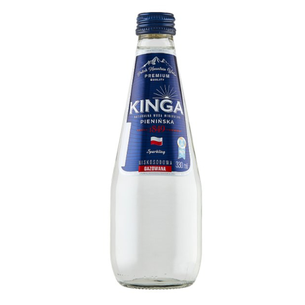 Woda Kinga Pienińska Woda Mineralna gazowana 330 ml