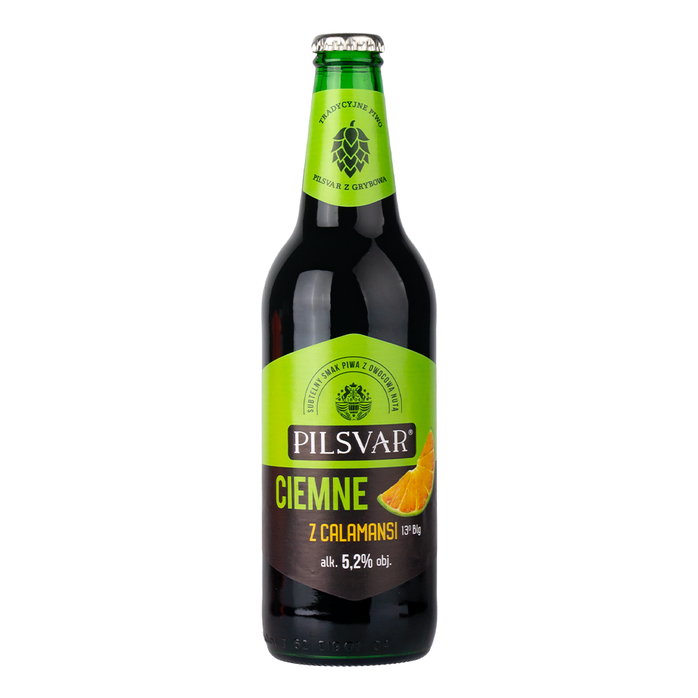 Piwo Grybów Pilsvar Ciemne z Calamansi 5,5% 500 ml