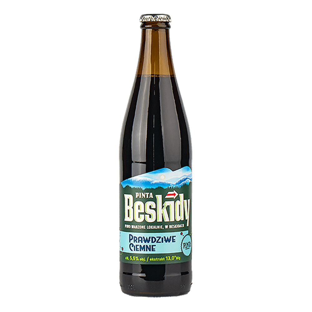 Piwo Pinta Beskidy Prawdziwe Ciemne 13,0° 6,5% 500 ml