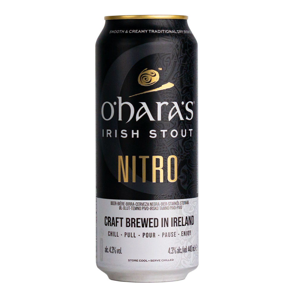 Piwo O'Hara's Irish Stout Nitro 4,3% 440 ml puszka