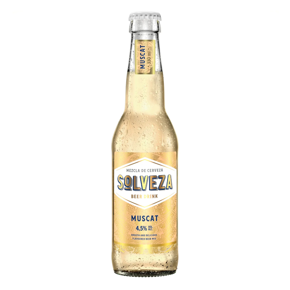 Piwo Solveza Muscat Light Filtered Beer 4,5% 330 ml