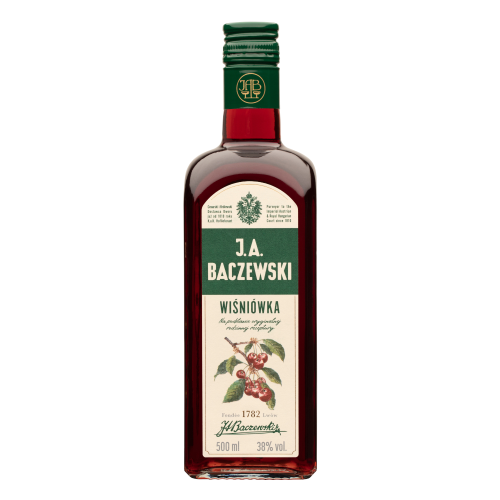 Wódka J.A. Baczewski Wiśniówka 38% 500 ml