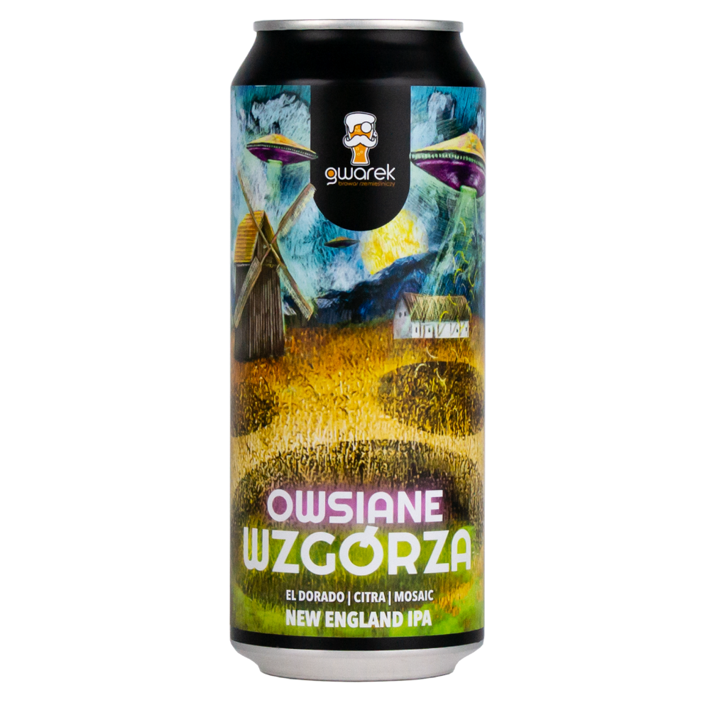 Piwo Gwarek Owsiane Wzgórza 6% 500 ml Puszka