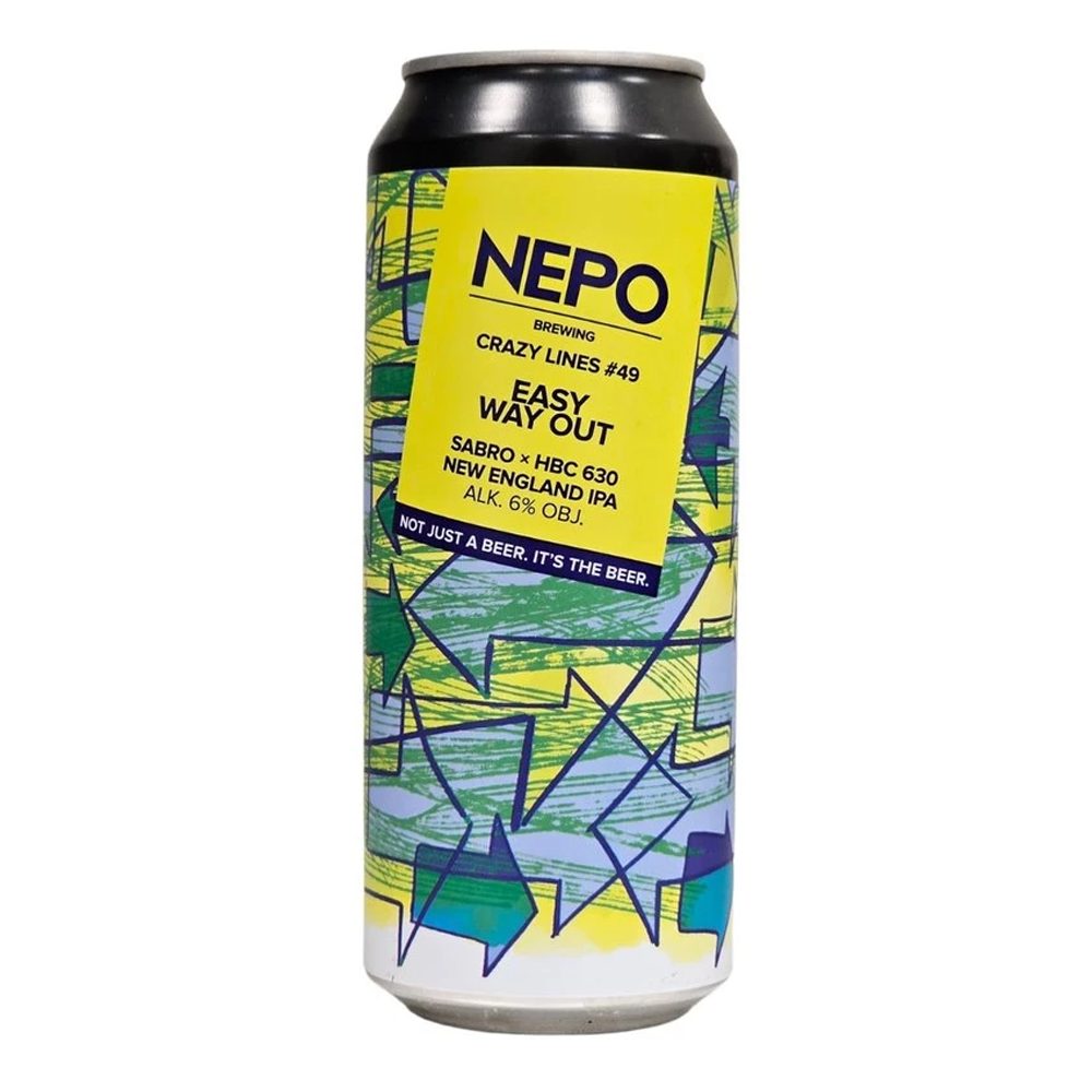 Piwo Nepo Easy Way Out - Crazy Lines #49 6% 500 ml puszka