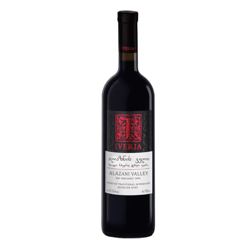 Wino Iveria Alazani Red 2022 11,5% czerwone półsłodkie 750 ml