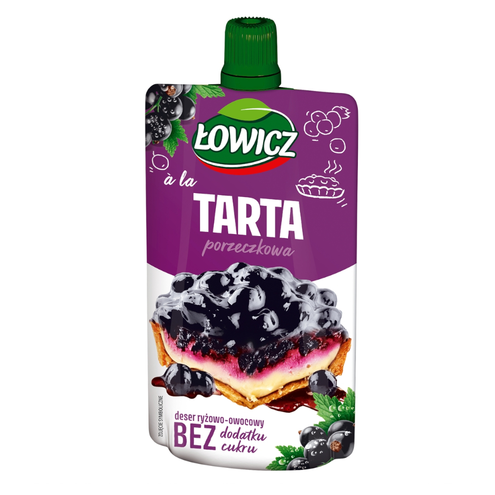 Łowicz Deser ryżowo-owocowy a'la tarta porzeczkowa 100 g