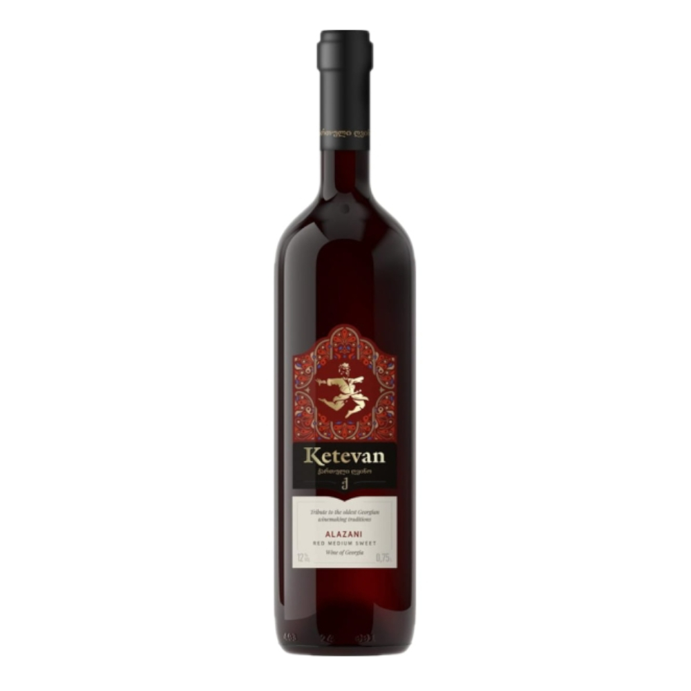 Wino Ketevan Alazani 11,5% czerwone półsłodkie 750 ml