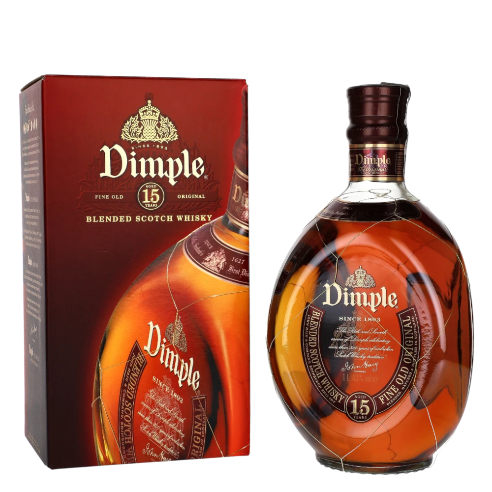 Whisky Dimple 15 YO 43% 1000 ml Kartonik
