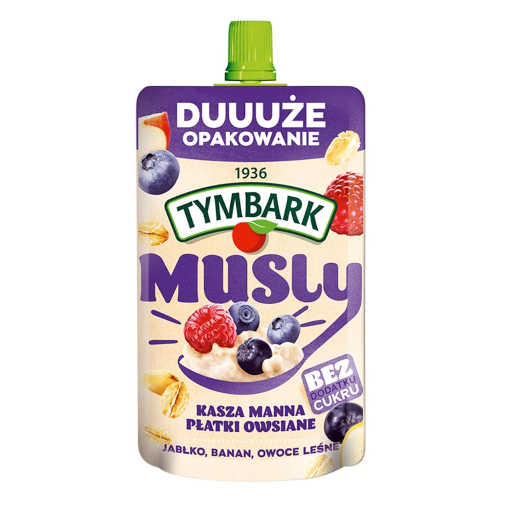 Mus Tymbark Musli Owoce Leśne Kasza Jaglana 170 ml