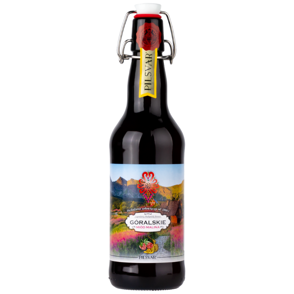 Piwo Grybów Krachla Góralskie Miód Malina 5,3% 500 ml