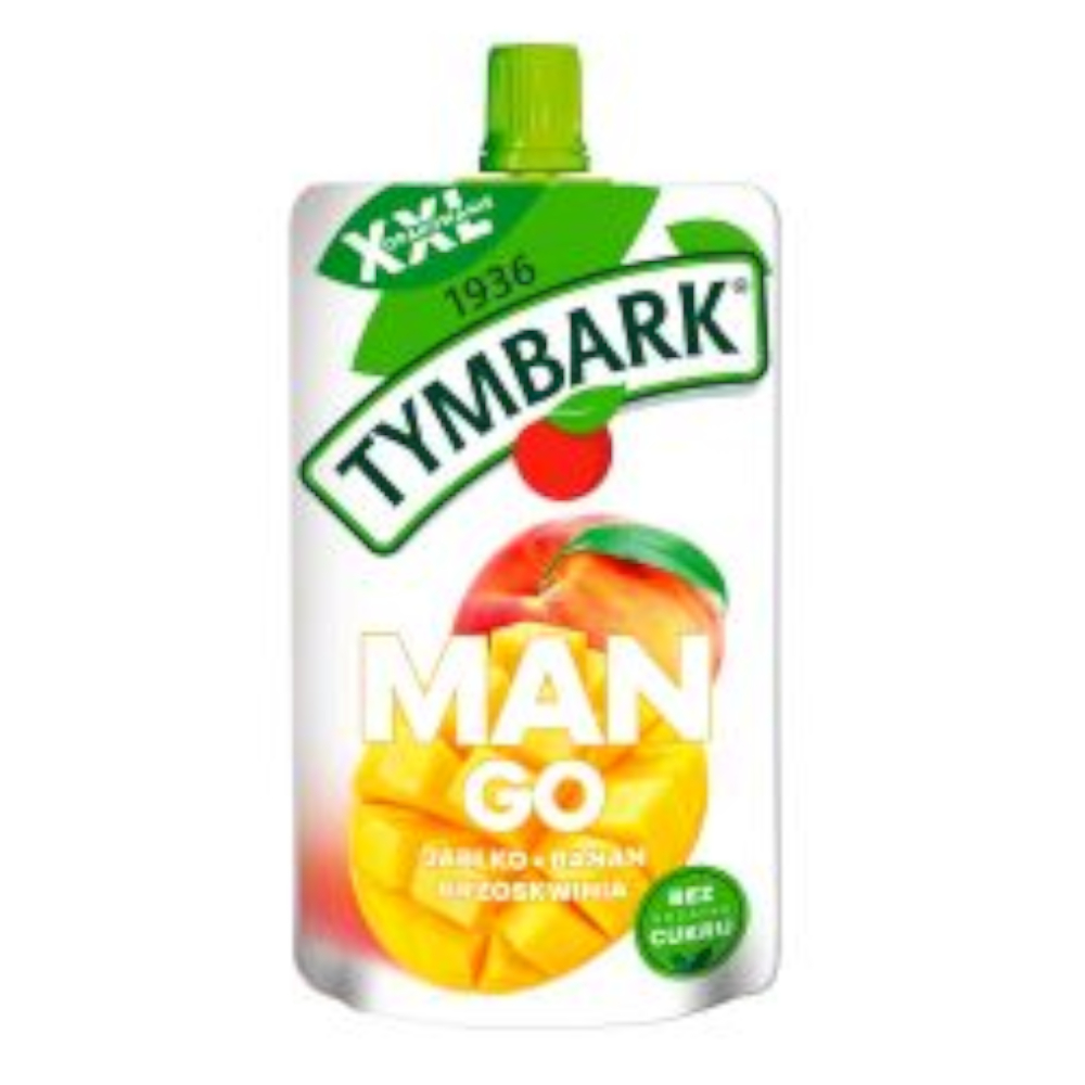 Mus Tymbark 100% Mango Brzoskwinia Banan 200 ml