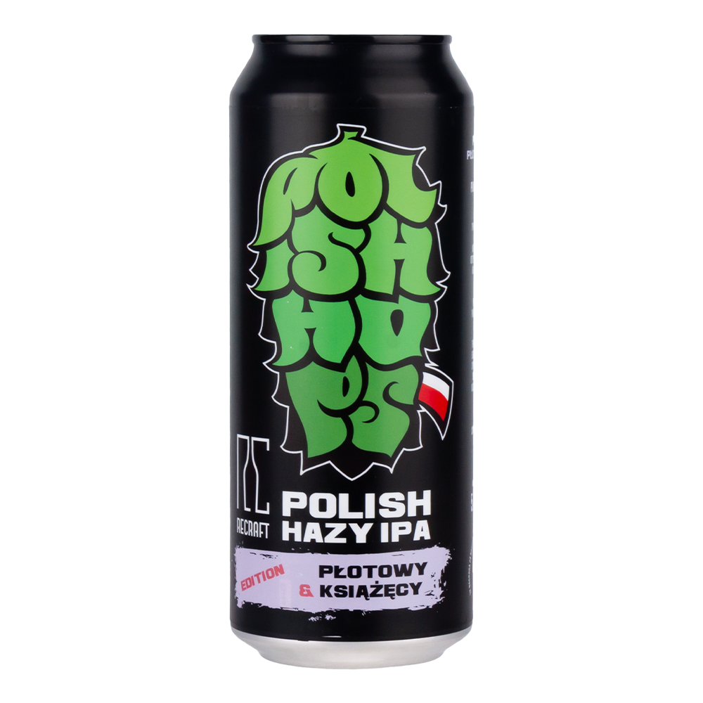 Piwo Recraft Polish Hazy Ipa Płotowy & Książęcy 5,4% 500 ml puszka
