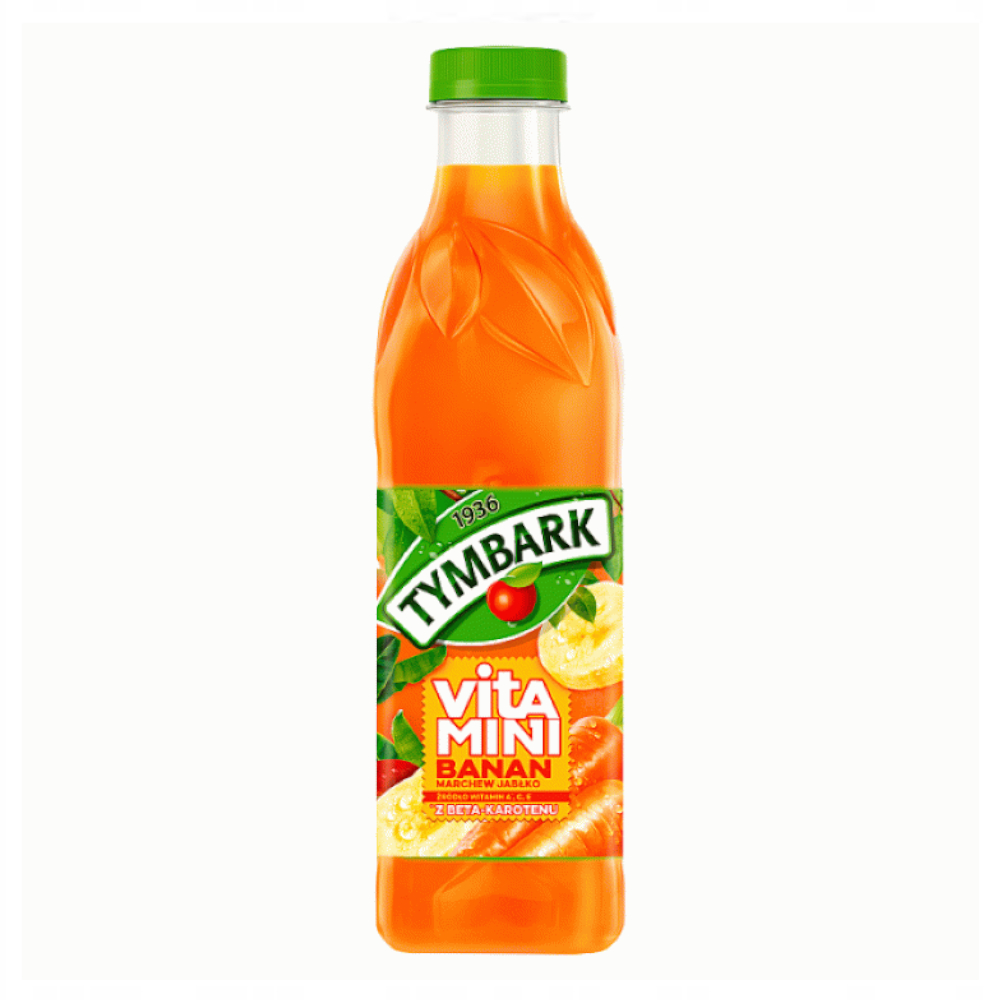 Sok Tymbark Vitamini 100% Jabłko Marchew Banan 1000 ml