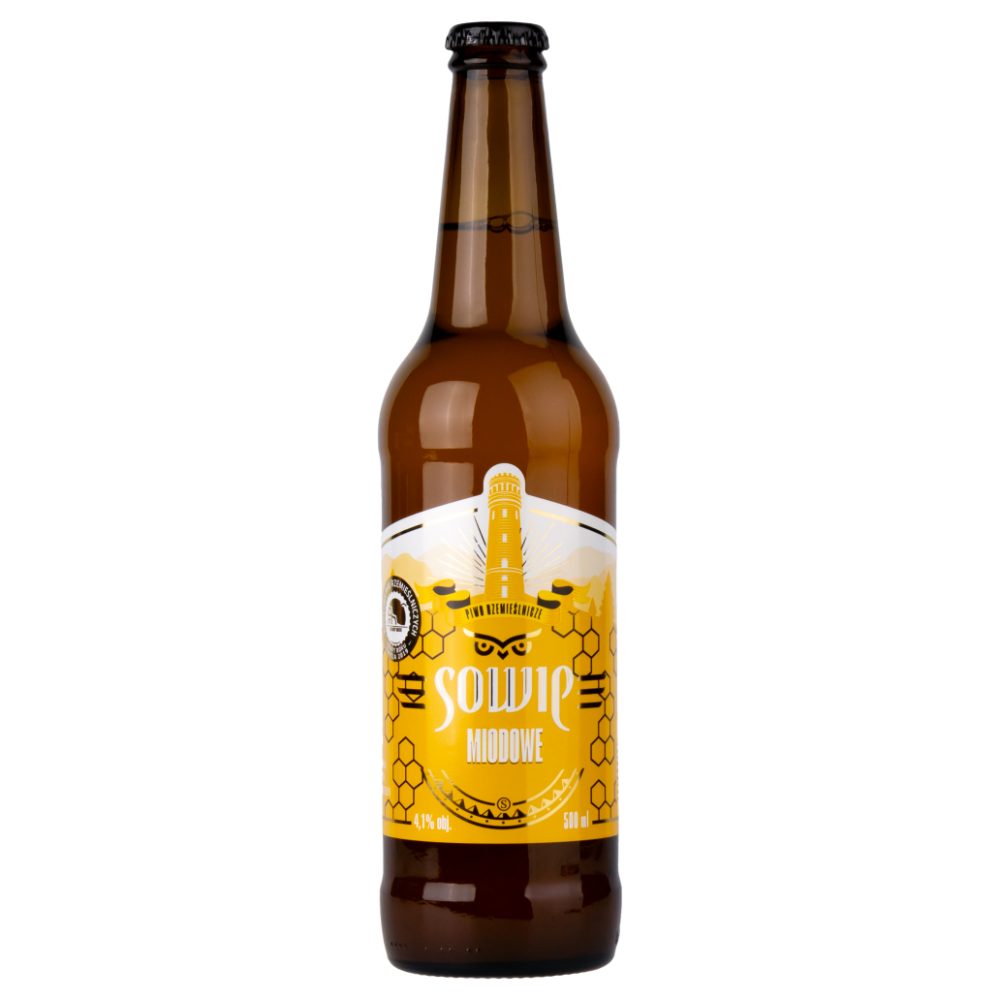Piwo Sowie Miodowe 5,6% 500 ml