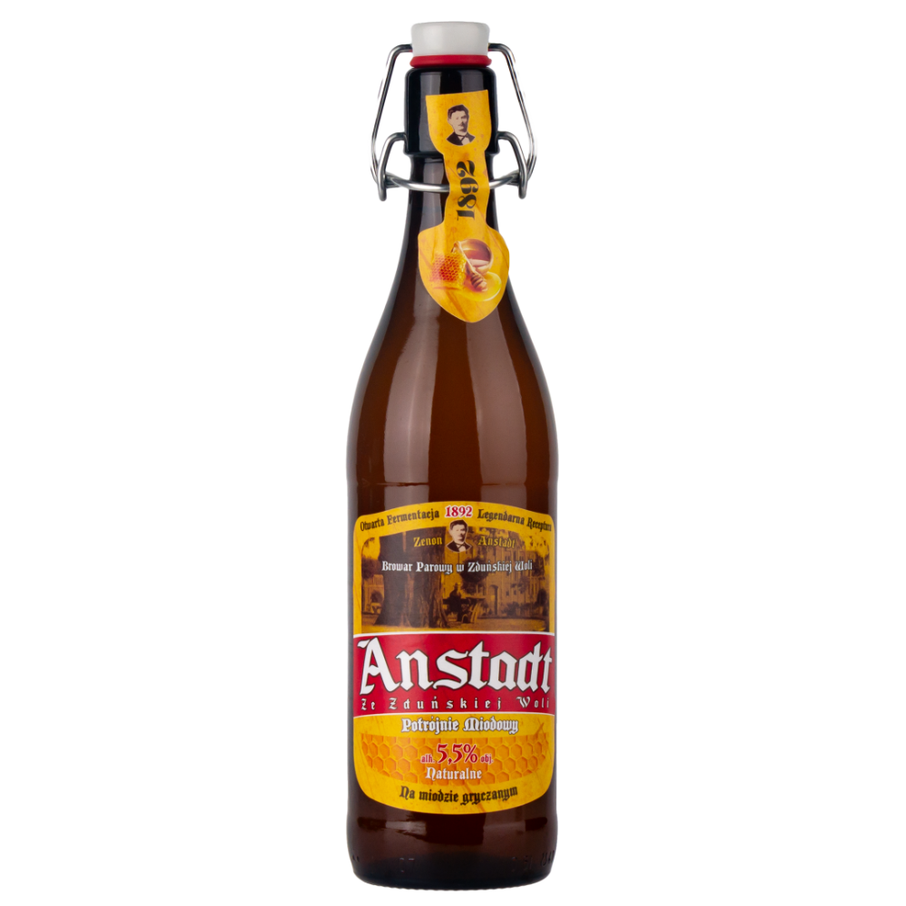 Piwo Staropolski Anstadt Potrójnie Miodowe 5,5% 500 ml