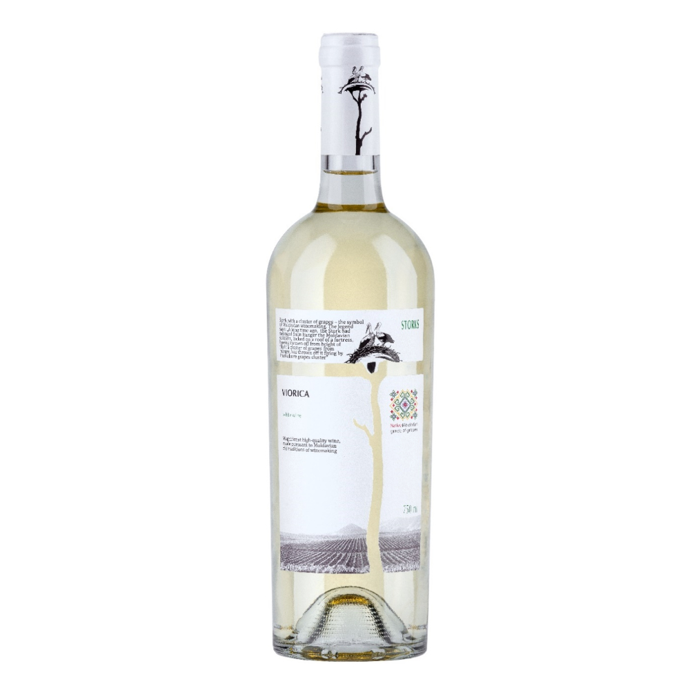 Wino Storks Chardonnay 12% białe półwytrawne 750 ml