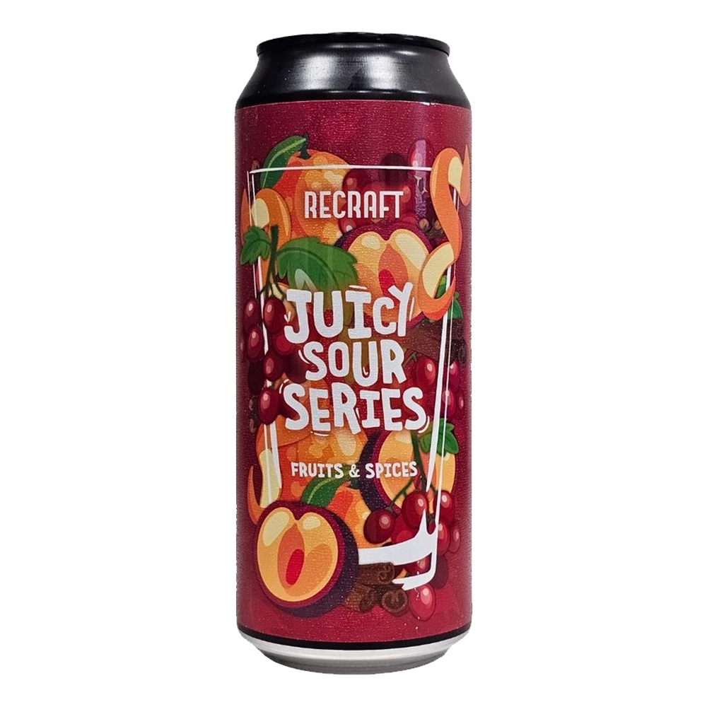 Piwo Recraft Juicy Sour Series – Winogrono x Płatki Róż x Mandarynki 4,2% 500 ml puszka